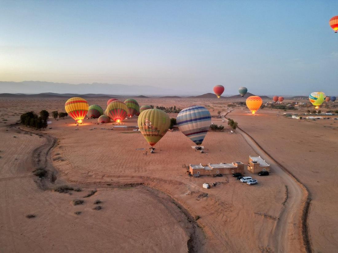 Balloons over the Marrakech region