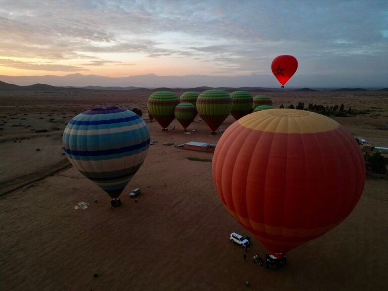 Montgolfière, Vol classique au lever du soleil